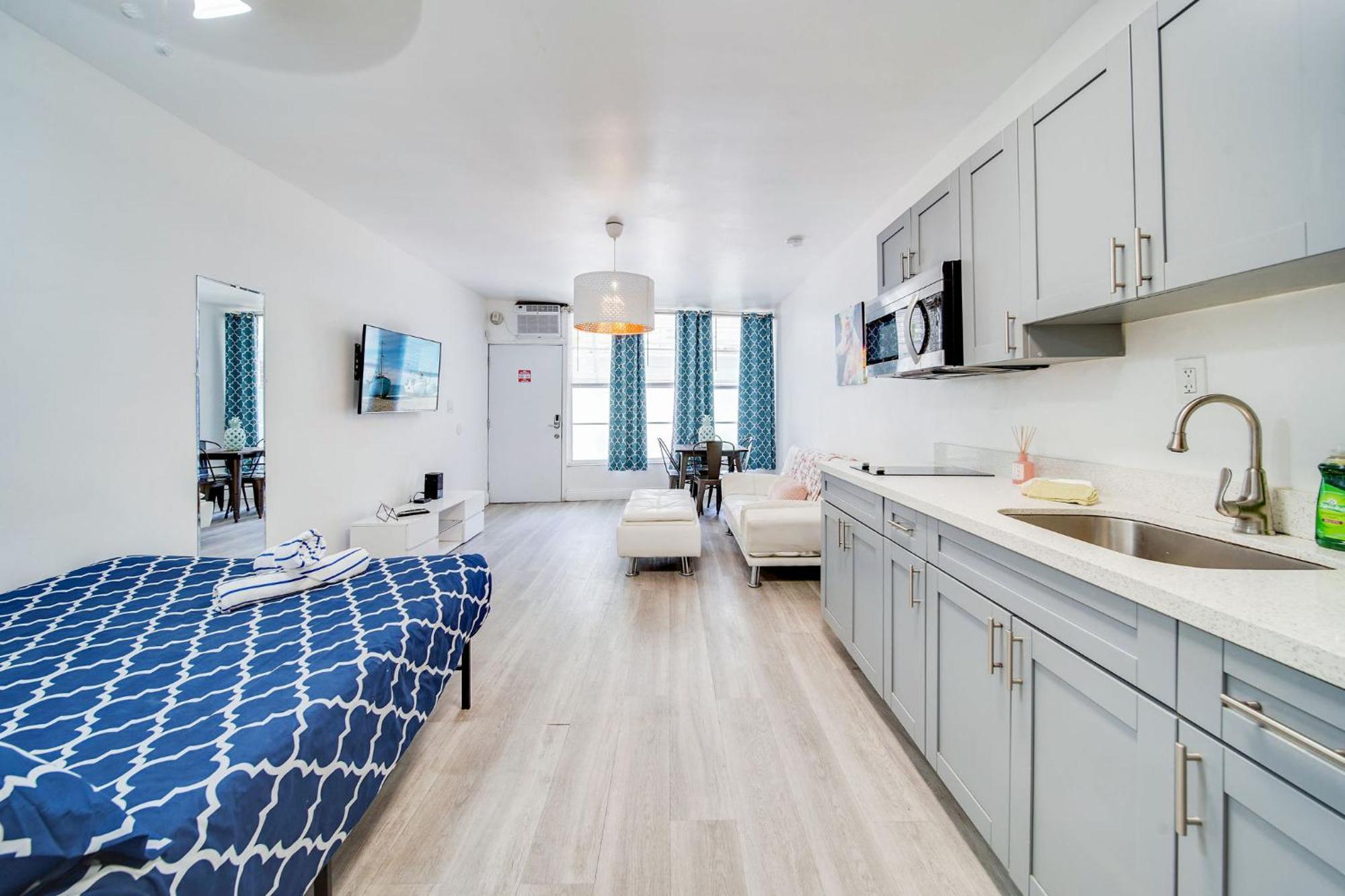 Beachy 1 B/R, W/2 Queen Beds, On Ocean Drive Beach Miami Beach Luaran gambar